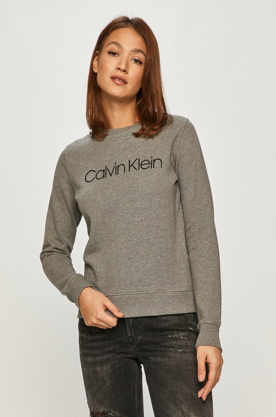 Calvin Klein hanorac de bumbac print gri K20K202157