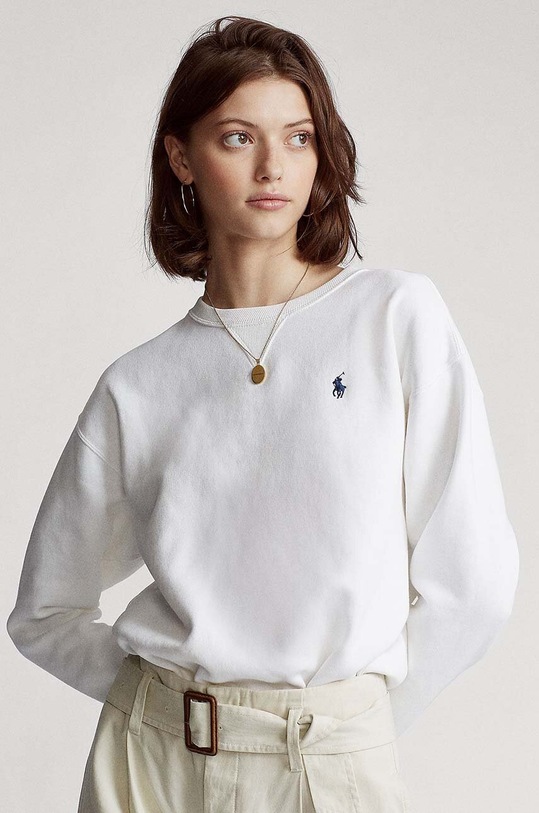 Polo Ralph Lauren Mikina bez kapucne biela 211794395002