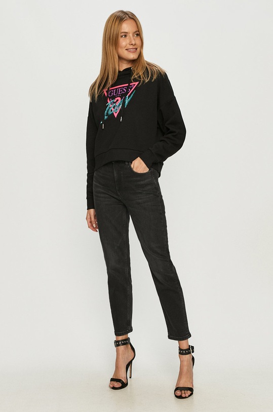 Guess Jeans - Bluza W0BQ04.K68I0 negru AW20