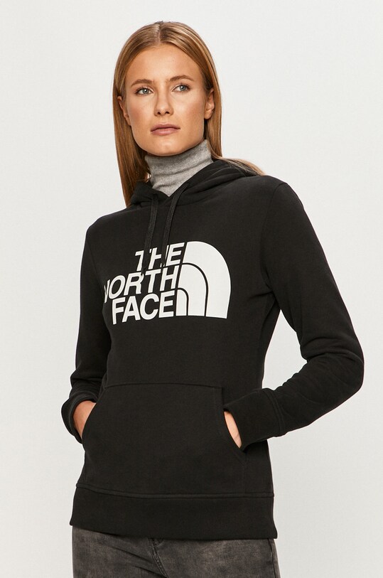 The North Face bluză print negru NF0A4M7CJK31
