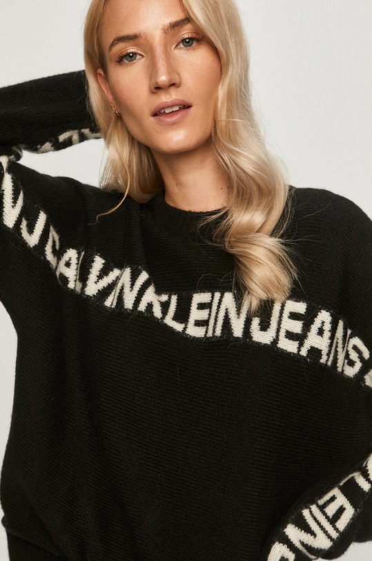 Calvin Klein Jeans - Pulover negru J20J215131