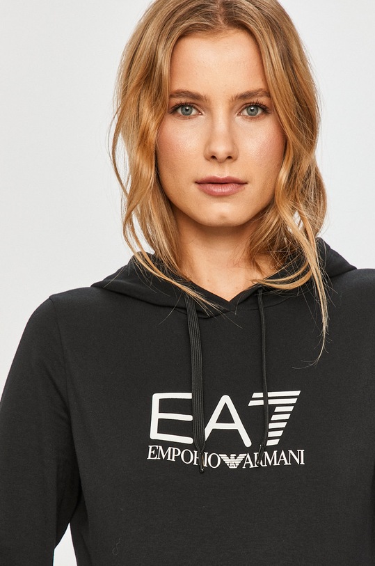 EA7 Emporio Armani - Mikina s kapucí černá 8NTM40.TJ31Z