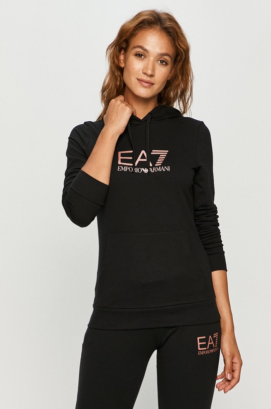 EA7 Emporio Armani - Mikina s elastanom čierna 8NTM40.TJ31Z