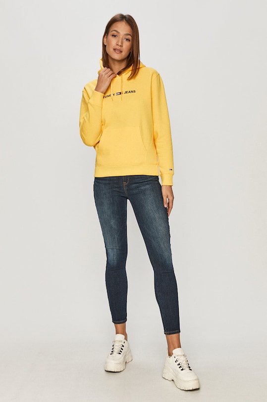 Tommy Jeans - Mikina DW0DW08972 žlutá AW20