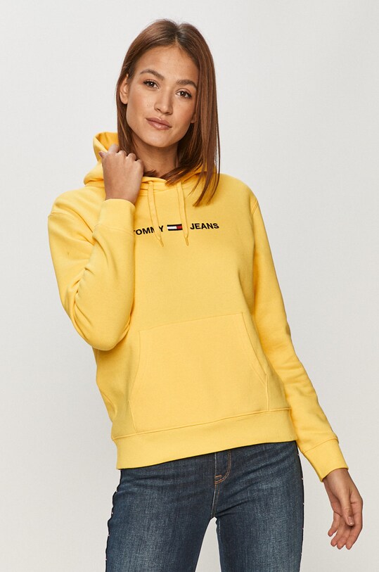 Tommy Jeans - Mikina žlutá DW0DW08972