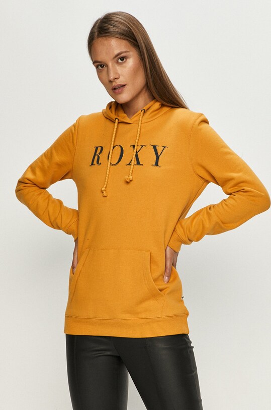 Roxy - Mikina s kapucňou žltá ERJFT04274