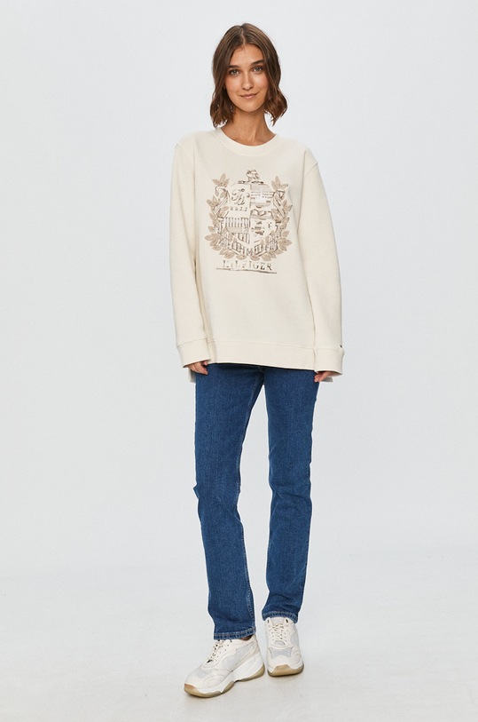 Tommy Hilfiger - Mikina WW0WW29097 bílá AW20
