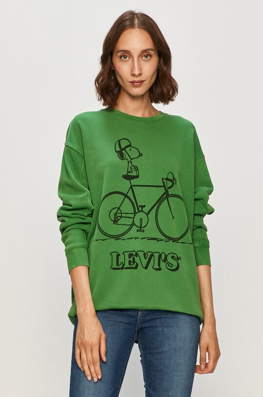 Levi's - Bluza x Peanuts print verde 77376.0008