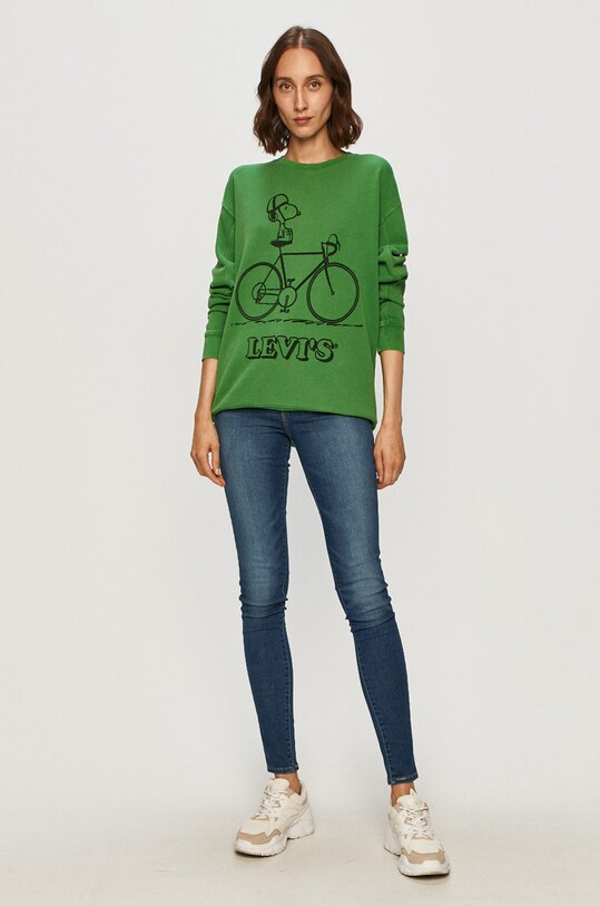 Levi's - Bluza x Peanuts 77376.0008 verde AW20