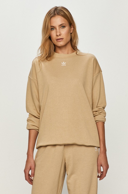 adidas Originals - Bluza GD4310 z elastanem beżowy GD4310