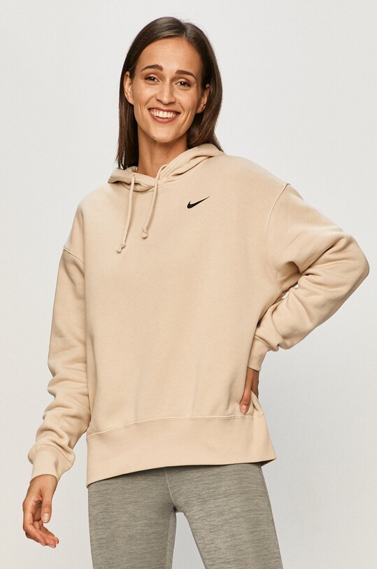 Nike Sportswear Bluza z kapturem beżowy CZ2590