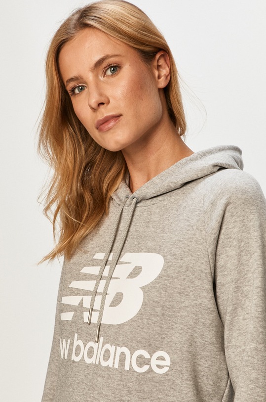 New Balance - Mikina sivá WT03550AG