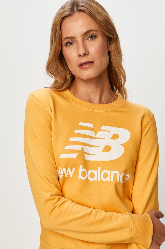 New Balance - Mikina WT03551ASE bez kapucne žltá WT03551ASE