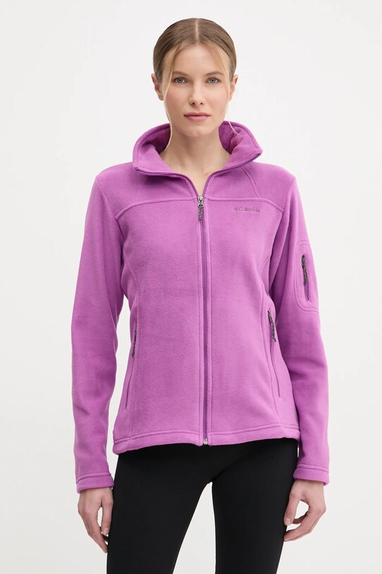Športni pulover Columbia Fast Trek Outdoor vijolična 1465351.
