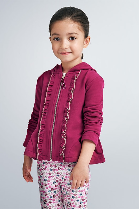Mayoral - Bluza dziecięca 92-134 cm z kapturem czerwony 4421.6K.MINI