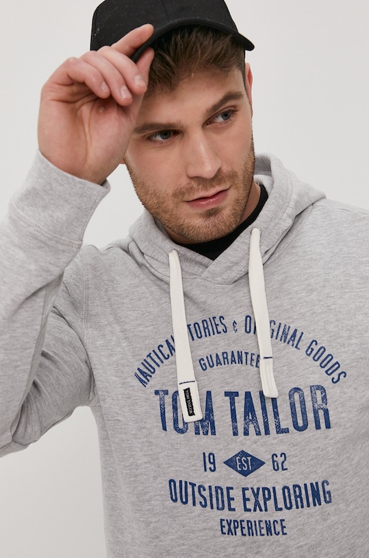 Tom Tailor Denim - Mikina šedá 1020918