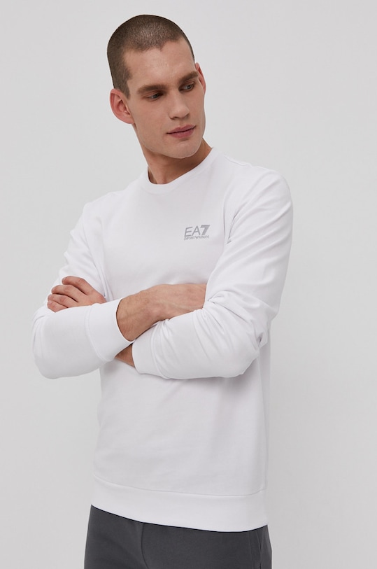 EA7 Emporio Armani Bluza 8NPM52.PJ05Z bawełna biały 8NPM52.PJ05Z