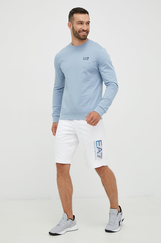 EA7 Emporio Armani Bluza 8NPM52.PJ05Z bawełna niebieski 8NPM52.PJ05Z