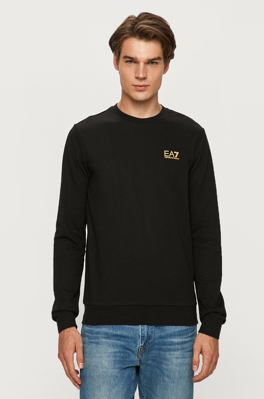 EA7 Emporio Armani Bluză uni negru 8NPM52.PJ05Z