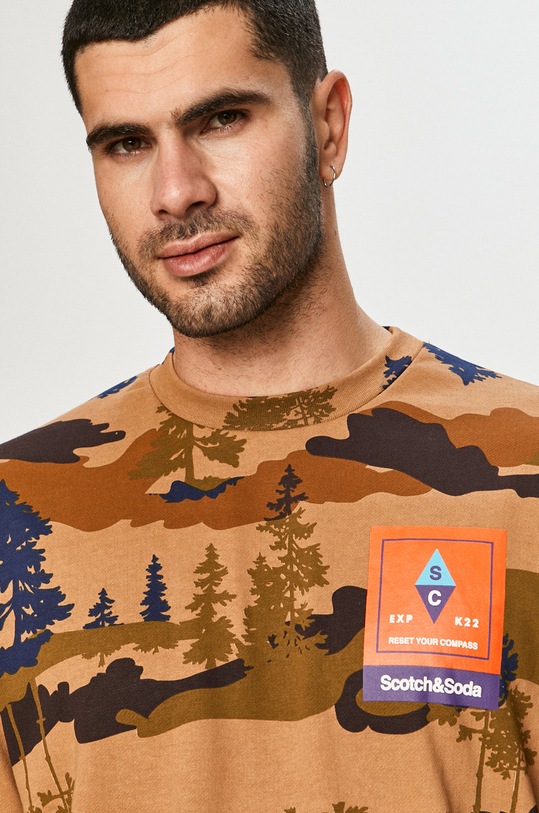 Scotch & Soda - Bluza brązowy 158487
