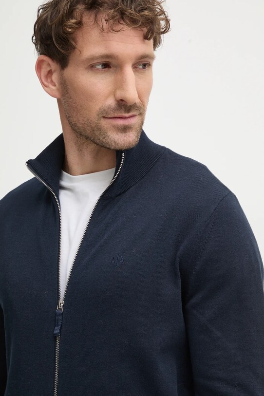 Armani Exchange cardigan in cotone blu navy 8NZE4D.ZM8CZ