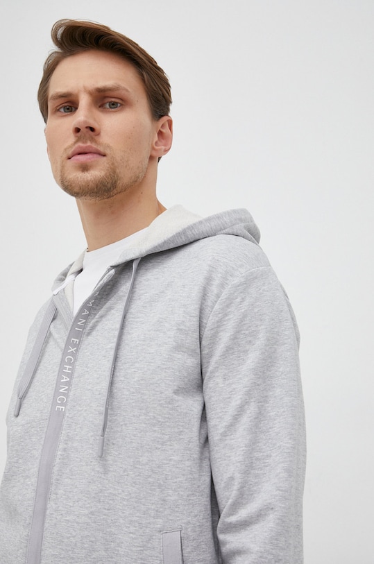 Armani Exchange – Bluza z kapturem szary 8NZM82.ZJH3Z