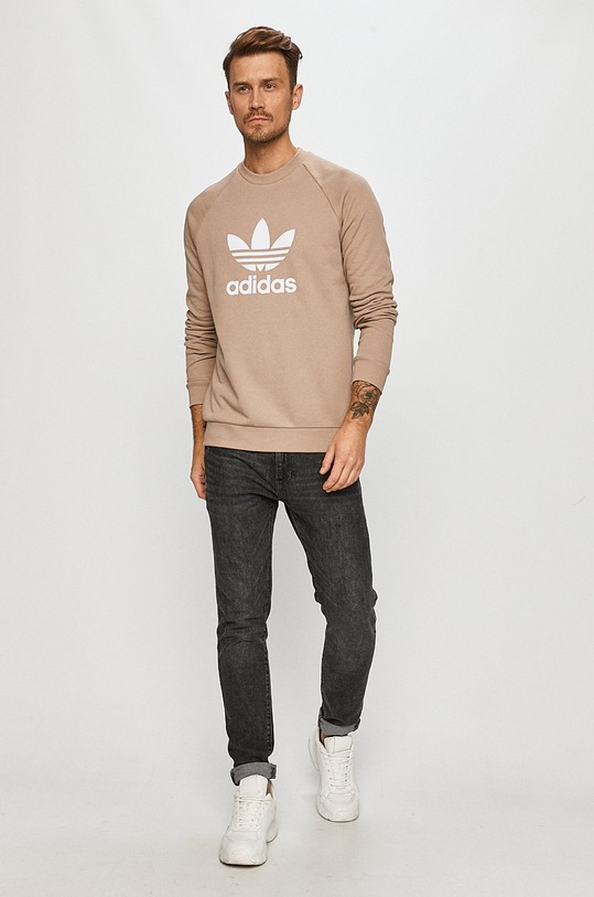 adidas Originals - Hanorac de bumbac GD9927 GD9927 maro AW20
