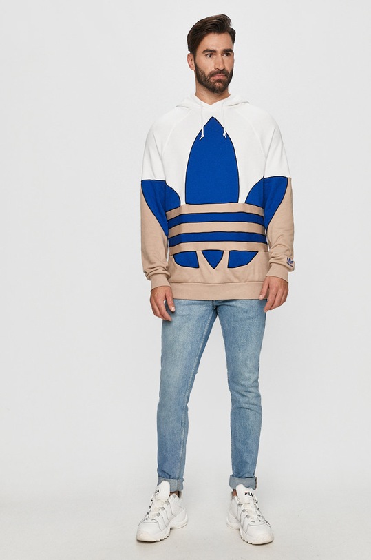 adidas Originals - Bluza GE6225 GE6225 alb AW20