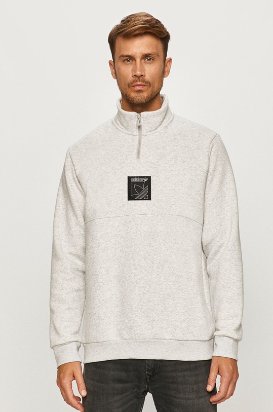 adidas Originals - Mikina GD5812 bez kapuce šedá GD5812