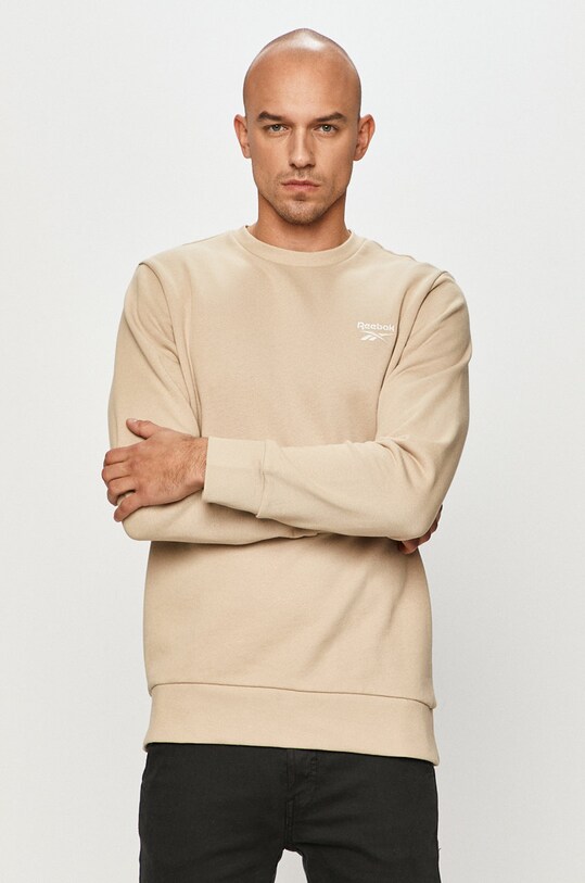 Reebok Classic - Хлопковая кофта FT7349 хлопок бежевый FT7349