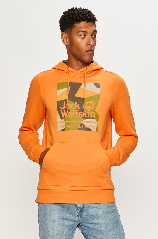 Jack Wolfskin - Bluza print portocaliu 1708192