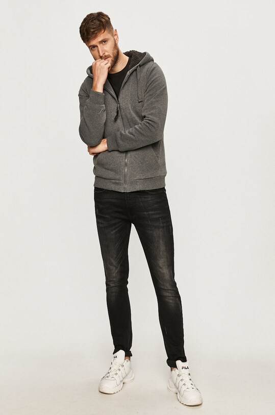 Brave Soul - Bluza MSS.319ZONECCHA szary AW20