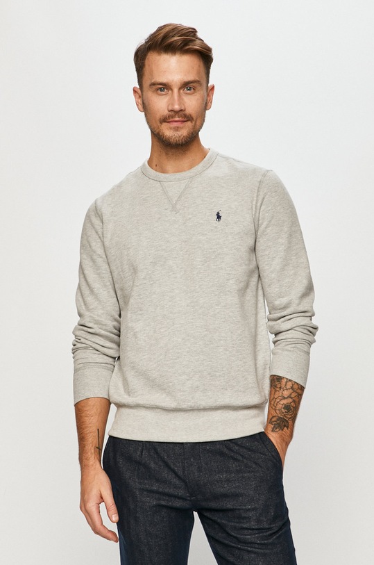 Polo Ralph Lauren - Mikina jednofarebný sivá 710766772004