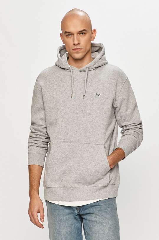 Lee - Bluza uni gri L80YTJMP