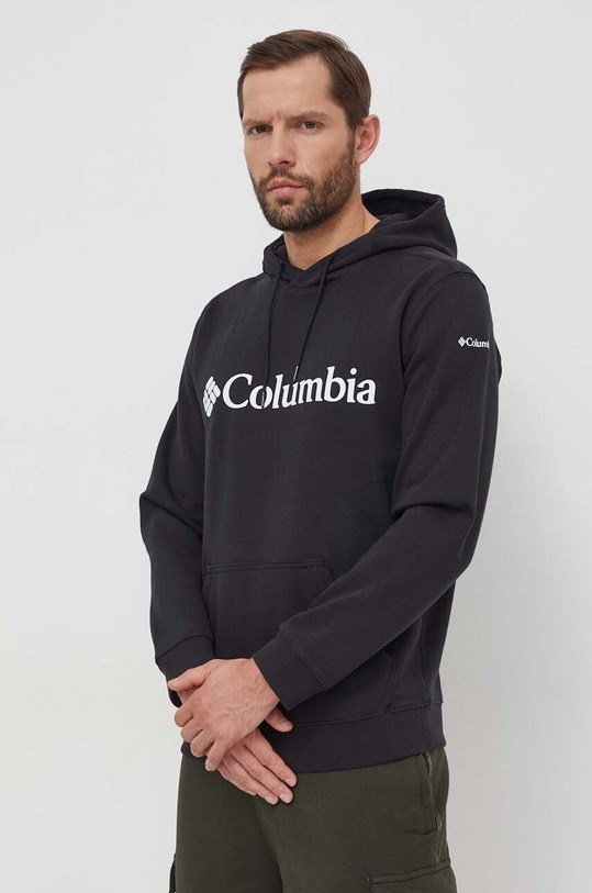 Columbia bluza CSC Basic Logo z kapturem czarny 1681664