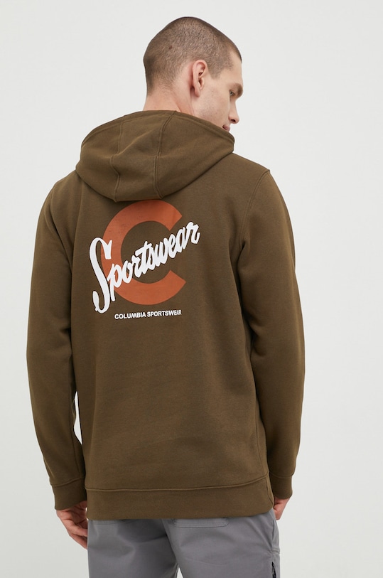 Кофта Columbia с капюшоном зелёный 1681664