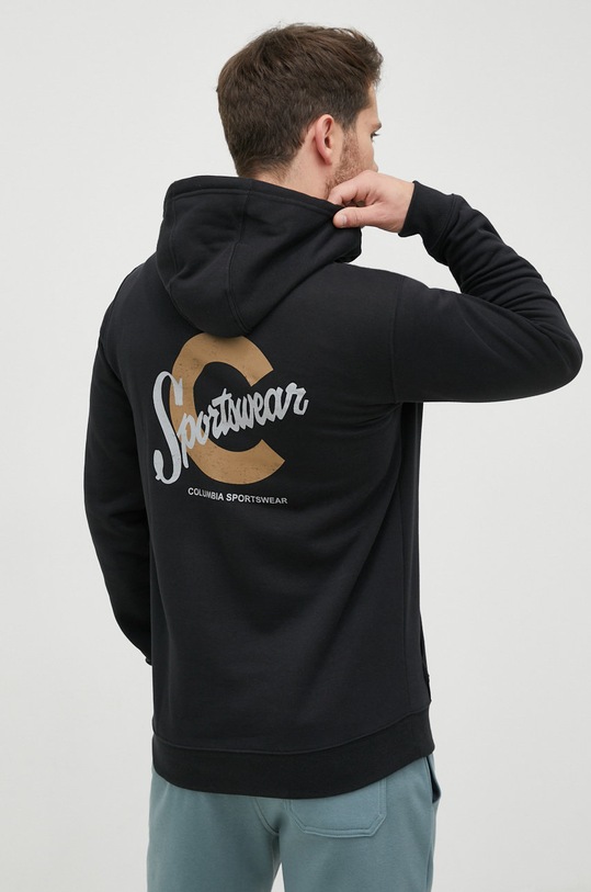 Columbia bluza CSC Basic Logo z kapturem czarny 1681664