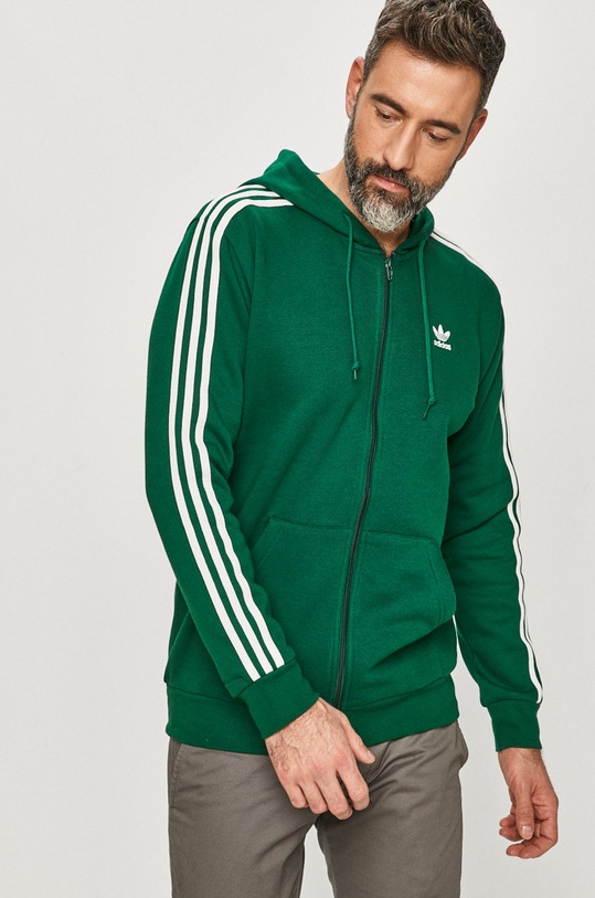 adidas Originals - Hanorac de bumbac GD9946 verde GD9946