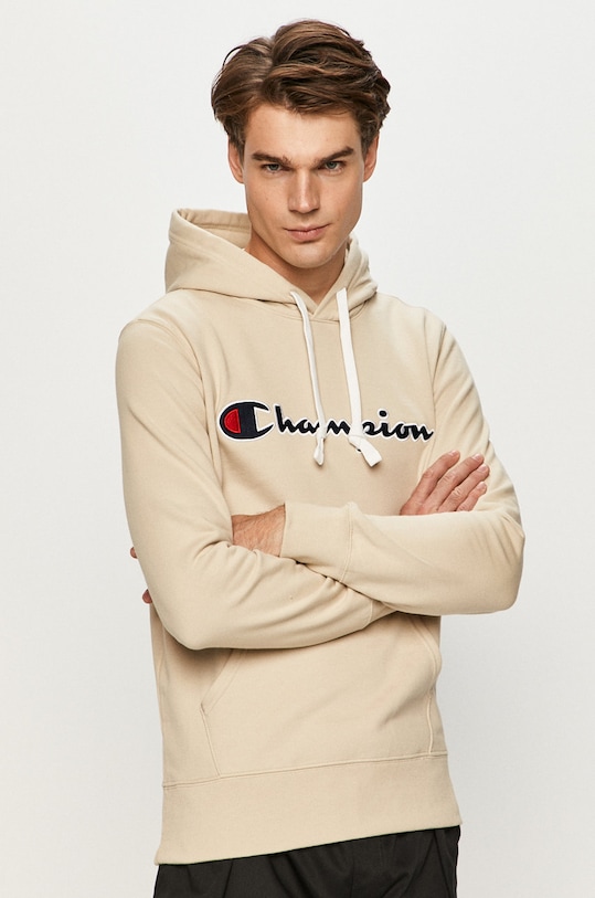 Champion - Bluza 214718 z kapturem beżowy 214718