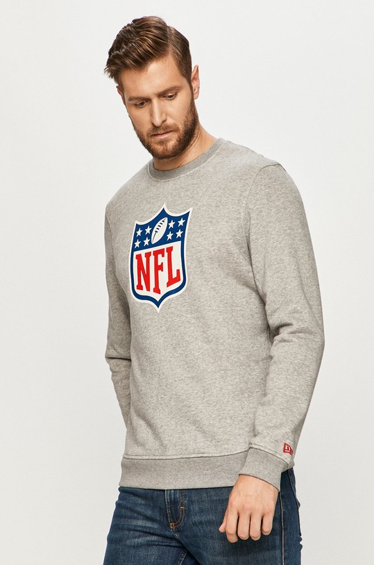 New Era - Mikina bez kapucne sivá 11073803