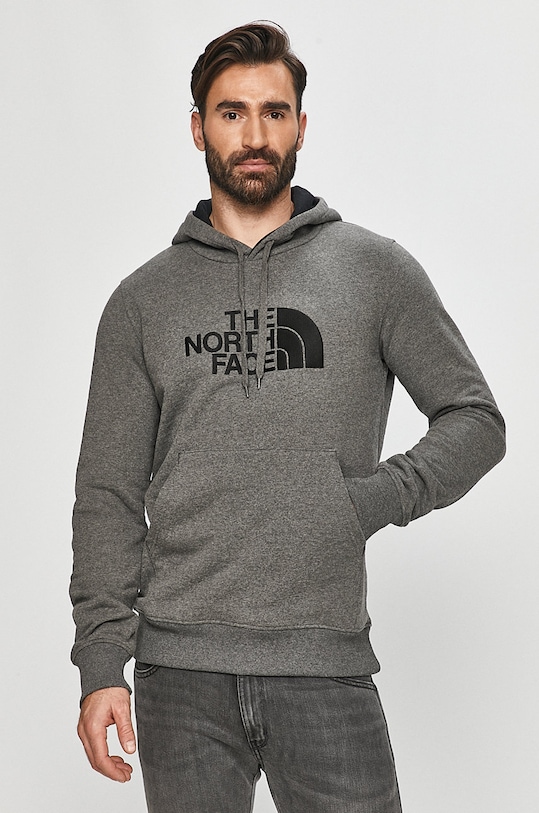 The North Face felpa applique grigio NF00AHJYLXS1
