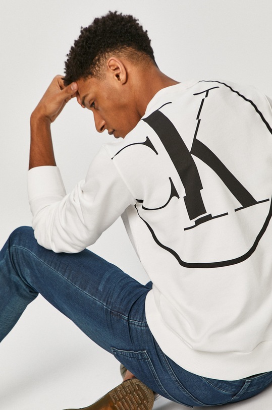 Calvin Klein Jeans - Felső pamut fehér J30J316684