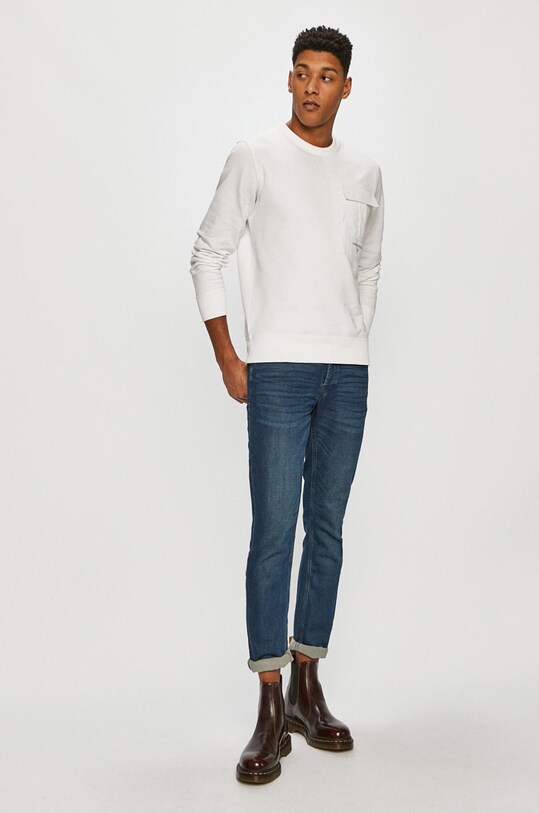 Calvin Klein Jeans - Mikina J30J316684 biela AW20