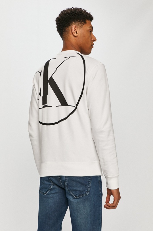 Calvin Klein Jeans - Mikina biela J30J316684