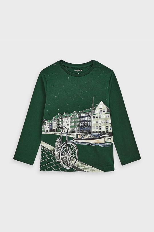 Mayoral - Longsleeve copii 92-134 cm print verde 4042.5D.MINI