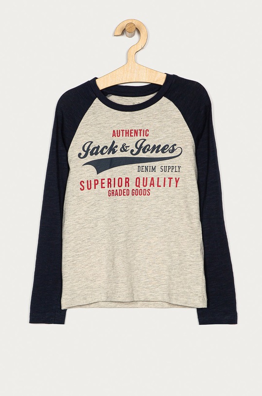 Jack & Jones - Дитячий лонгслів 128-176 cm бавовна сірий 12173886