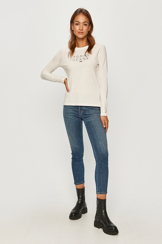 Tommy Jeans - Longsleeve DW0DW08667 DW0DW08667 biały AW20