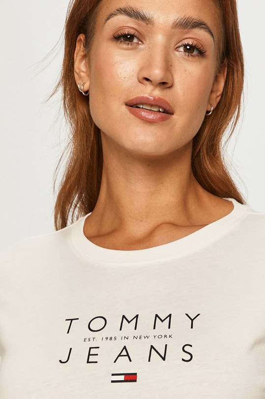 Tommy Jeans - Longsleeve DW0DW08667 biały DW0DW08667