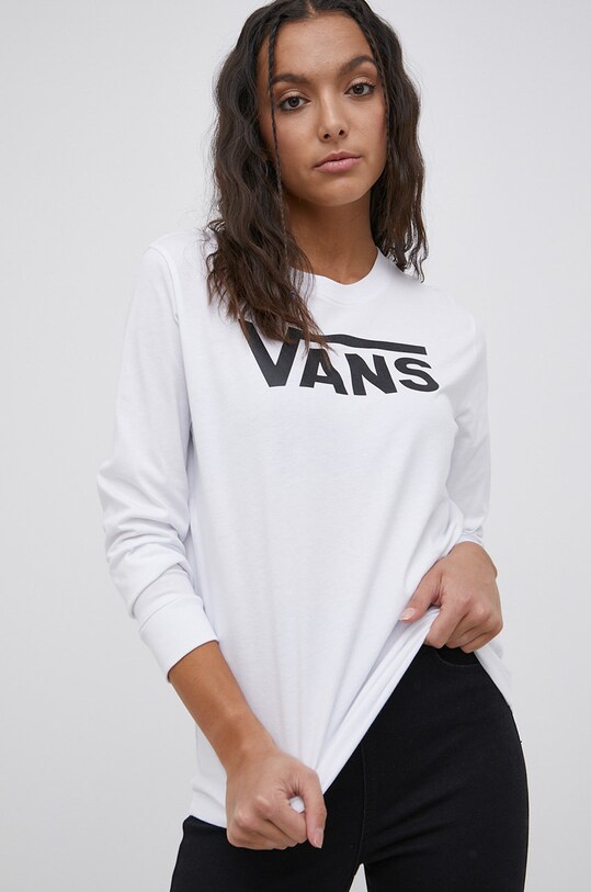 Vans - Longsleeve biały VN0A47WNWHT1
