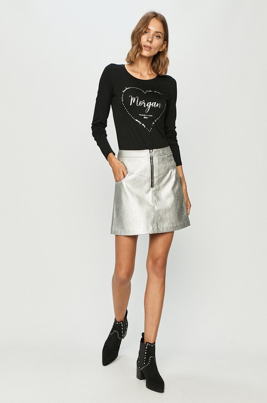 Morgan - Longsleeve 202.TCITIES negru AW20